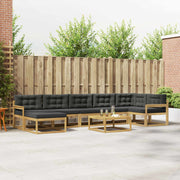 Set vanjskih sofa 8 pcs Bijela i antracit