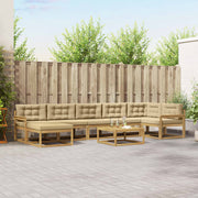 Set vanjskih sofa 8 pcs Bijela i bež