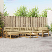 Set vanjskih sofa 8 kom. Bijela i bež