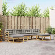 Set vanjskih sofa 6 kom. Bijela i svjetlosiva