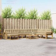 Set vanjskih sofa 9 kom. Bijela i bež