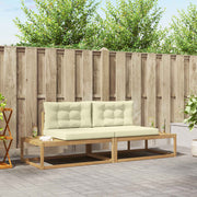 Set vanjskih sofa Bijela 230,5 x 83 x 73 cm Poliester