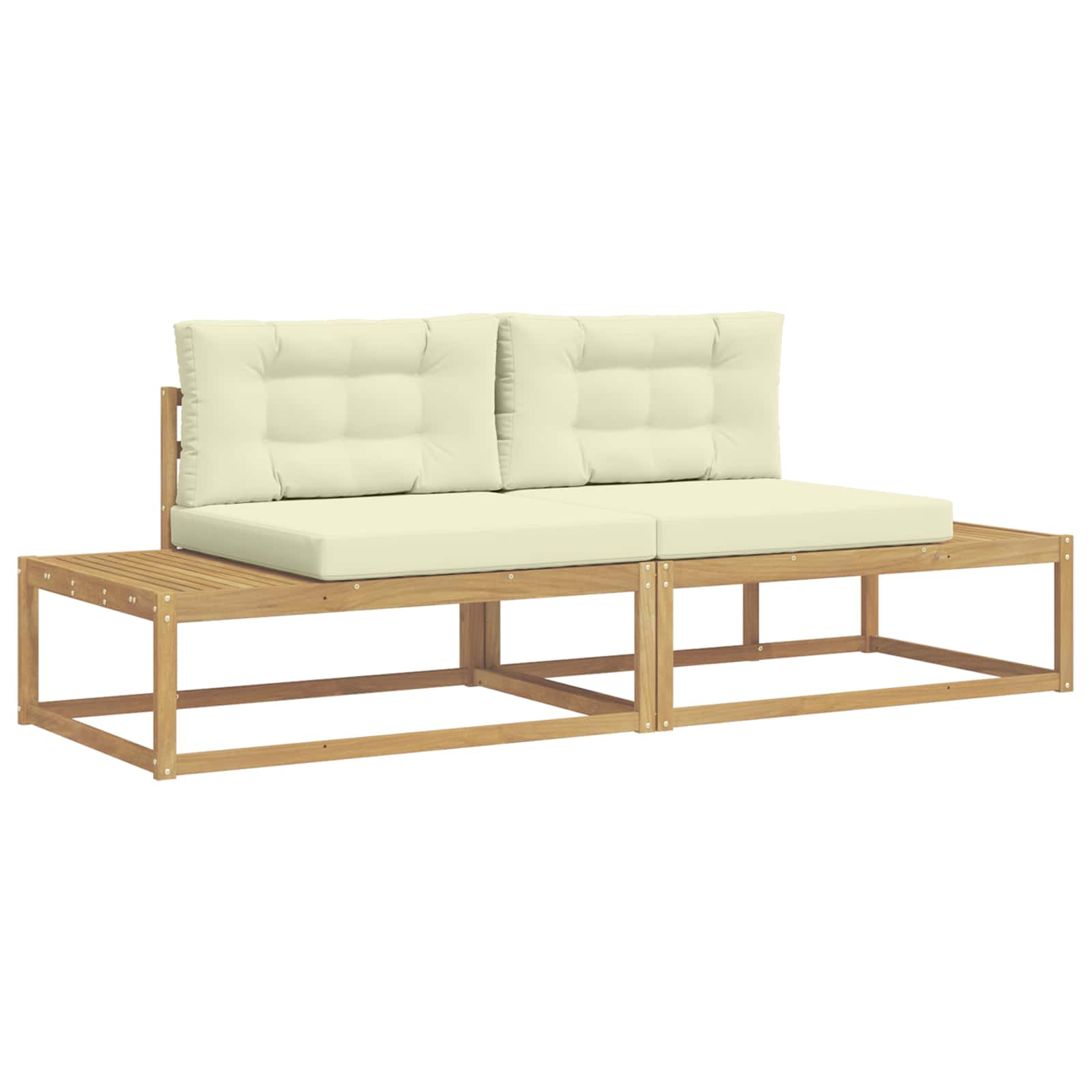 Set vanjskih sofa Bijela 230,5 x 83 x 73 cm Poliester
