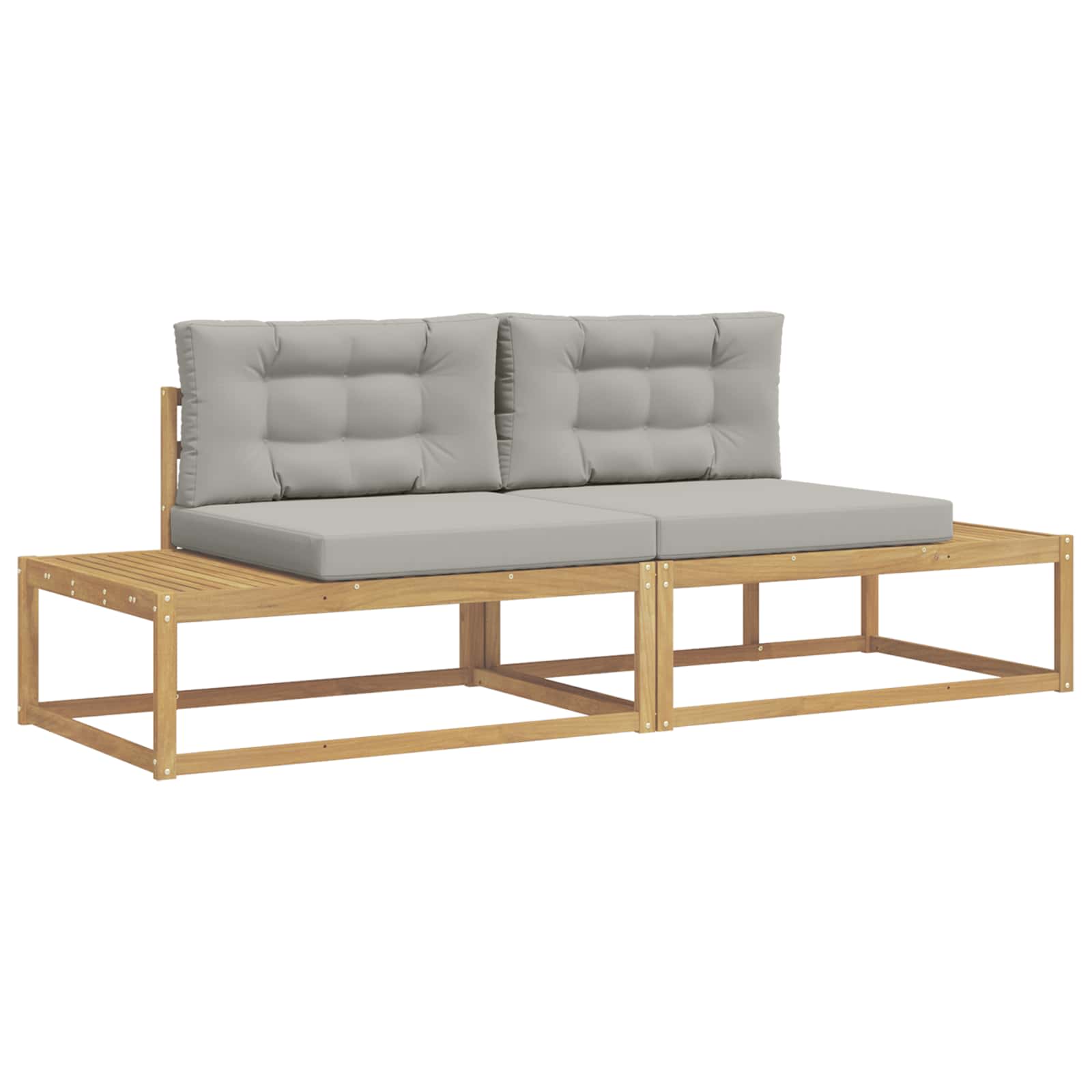 Set vanjskih sofa Bijela 230,5 x 83 x 73 cm Poliester