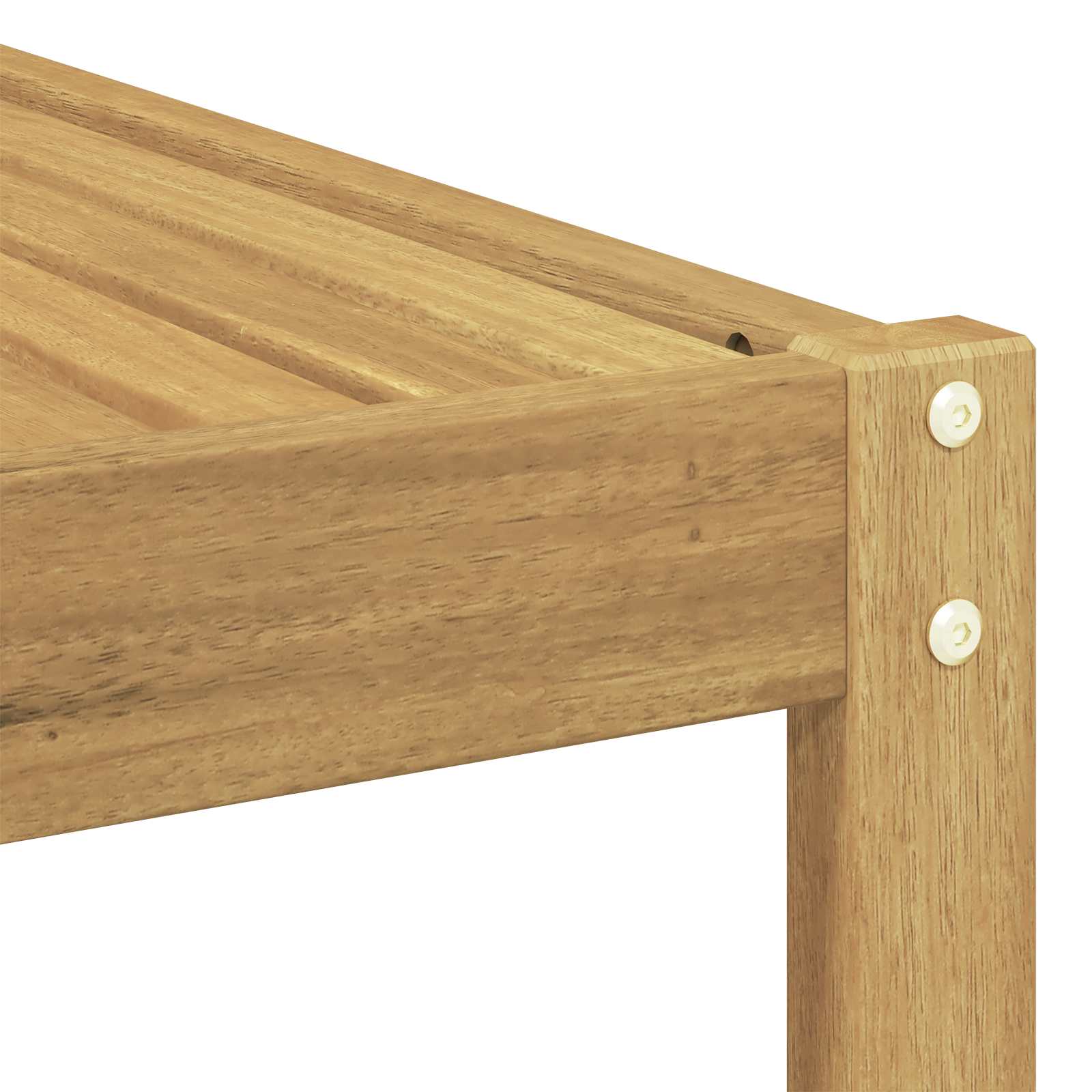 Set vanjskih sofa Bijela 277,5 x 198,5 x 73 cm Poliester