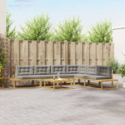 7 kom. Set vanjskih sofa Poliester Bijela
