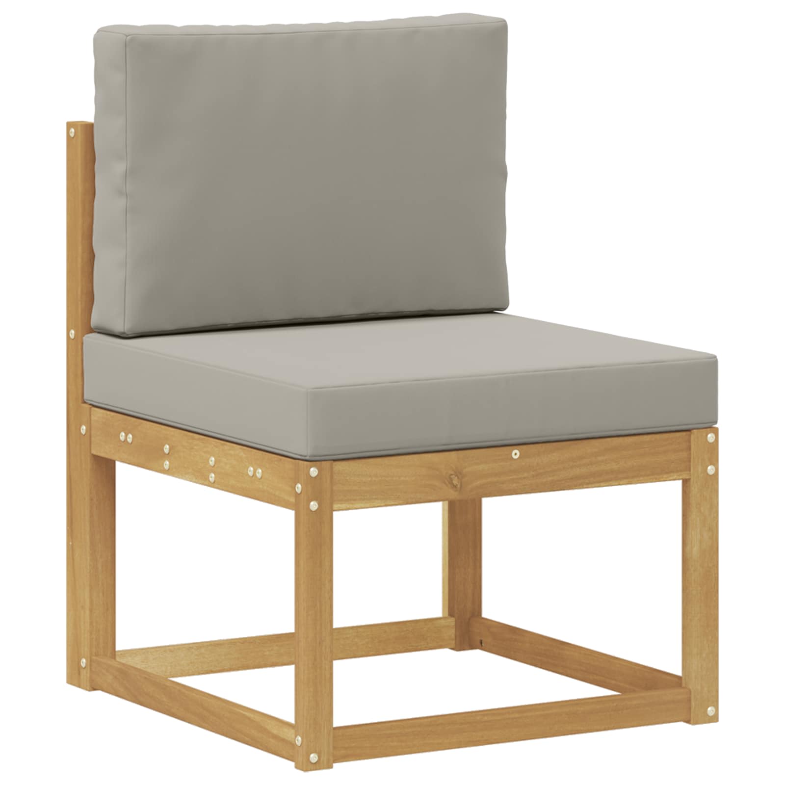 Set vanjskih sofa 3 pcs Bijela i svjetlosiva 197,5 x 63 x 73 cm