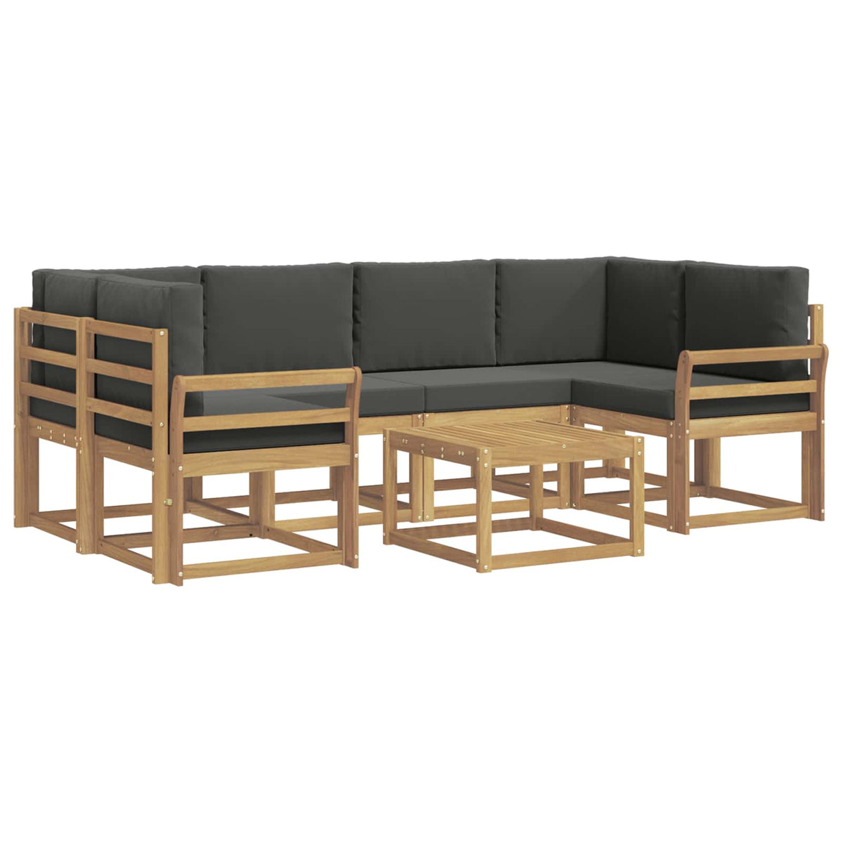 Set vanjskih sofa 7 kom. Bijela i antracit