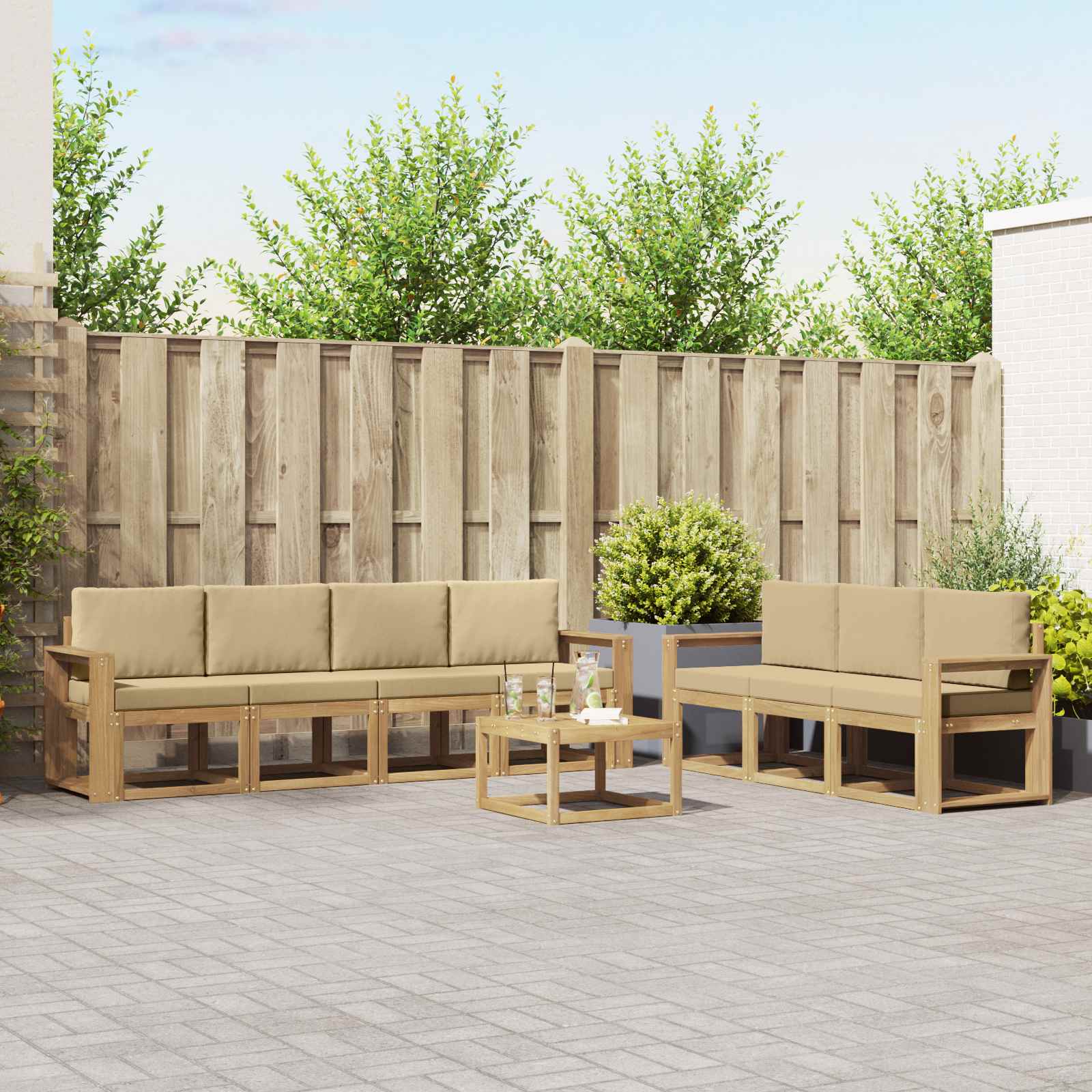 Set vanjskih sofa 7 pcs