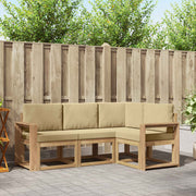 Set vanjskih sofa 4 pcs Bijela i bež