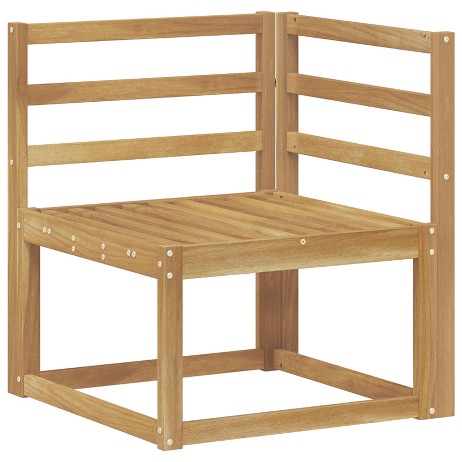 Set vanjskih sofa 6 pcs Bijela Čvrsto drvo akacije