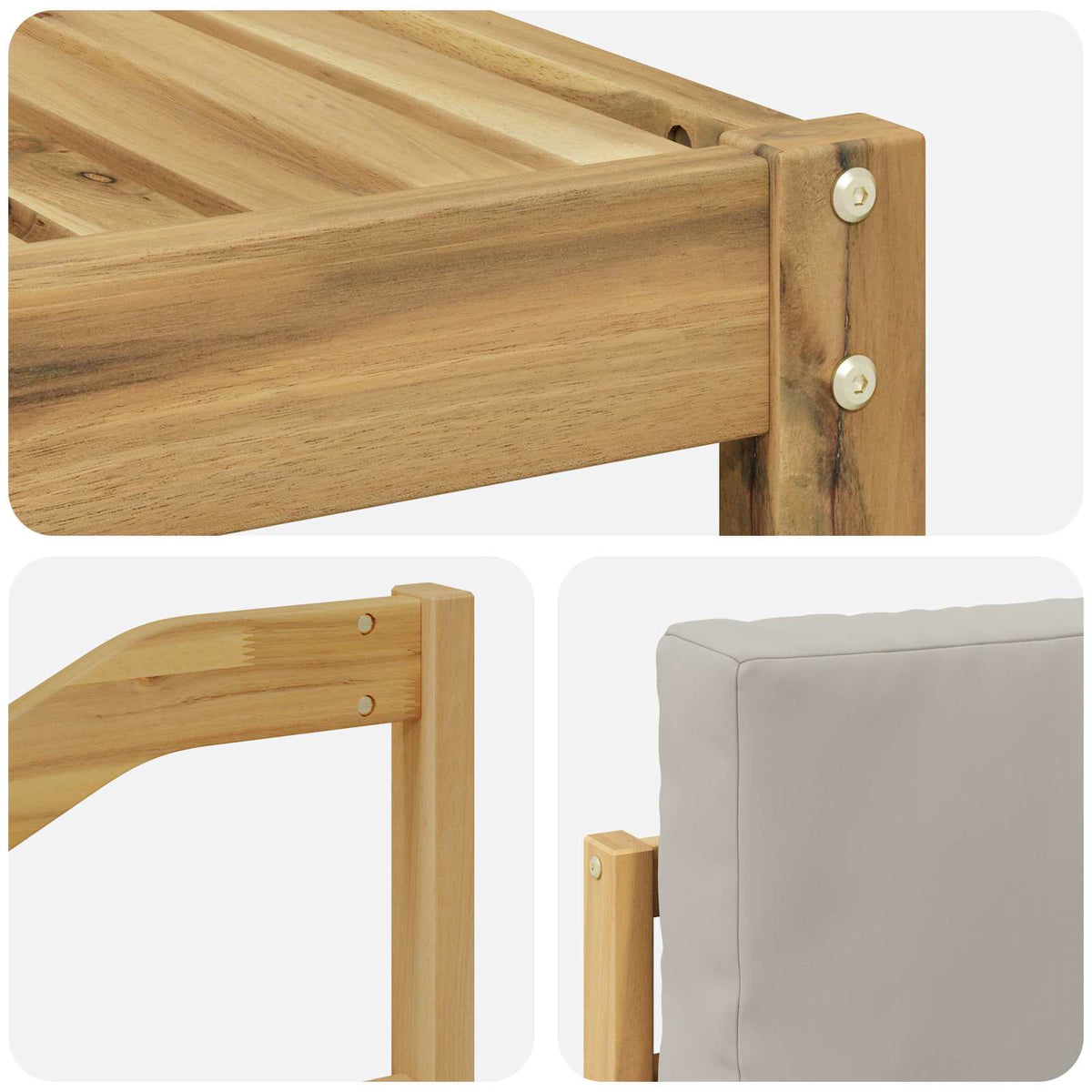 Set vanjskih sofa 7 kom. Bijela i svjetlosiva