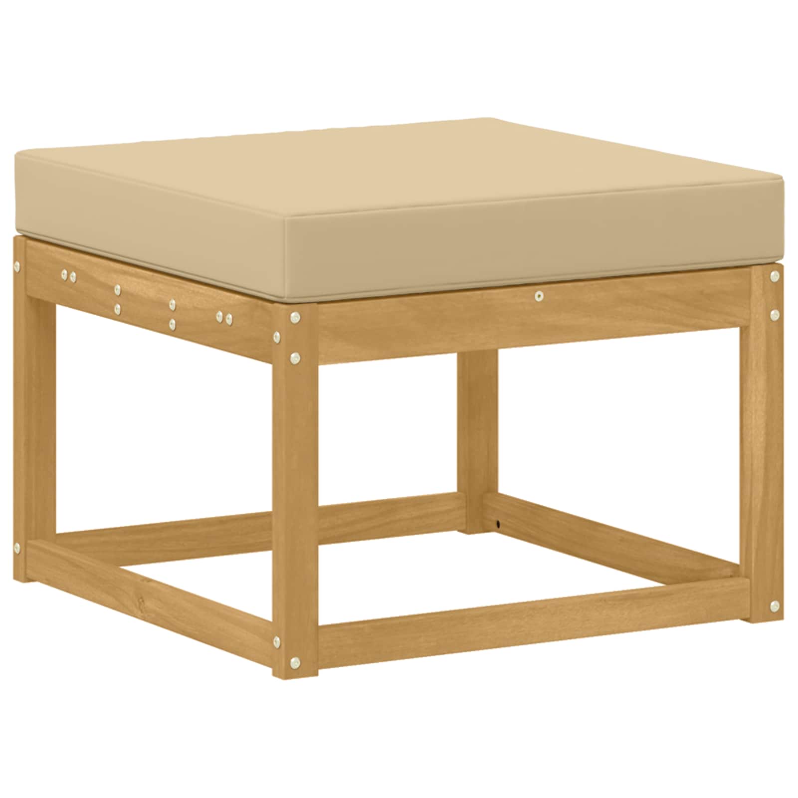 Set vanjskih sofa s jastukom 8 pcs Bijela i bež