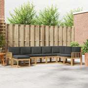 Set vanjskih sofa s jastukom 8 pcs Bijela i antracit