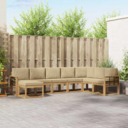 Set vanjskih sofa 8 kom. Bijela i bež