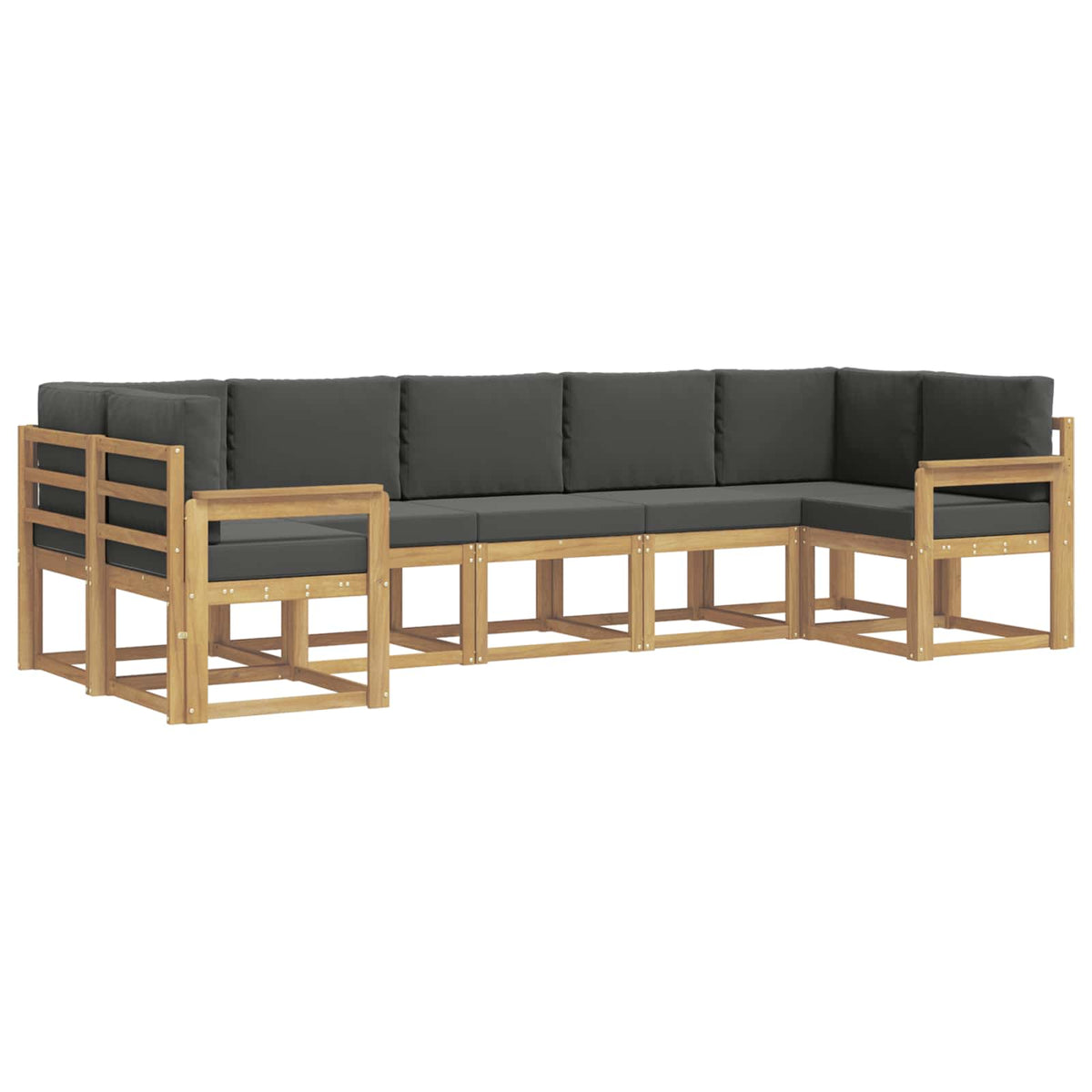 Set vanjskih sofa 7 kom. Bijela i antracit