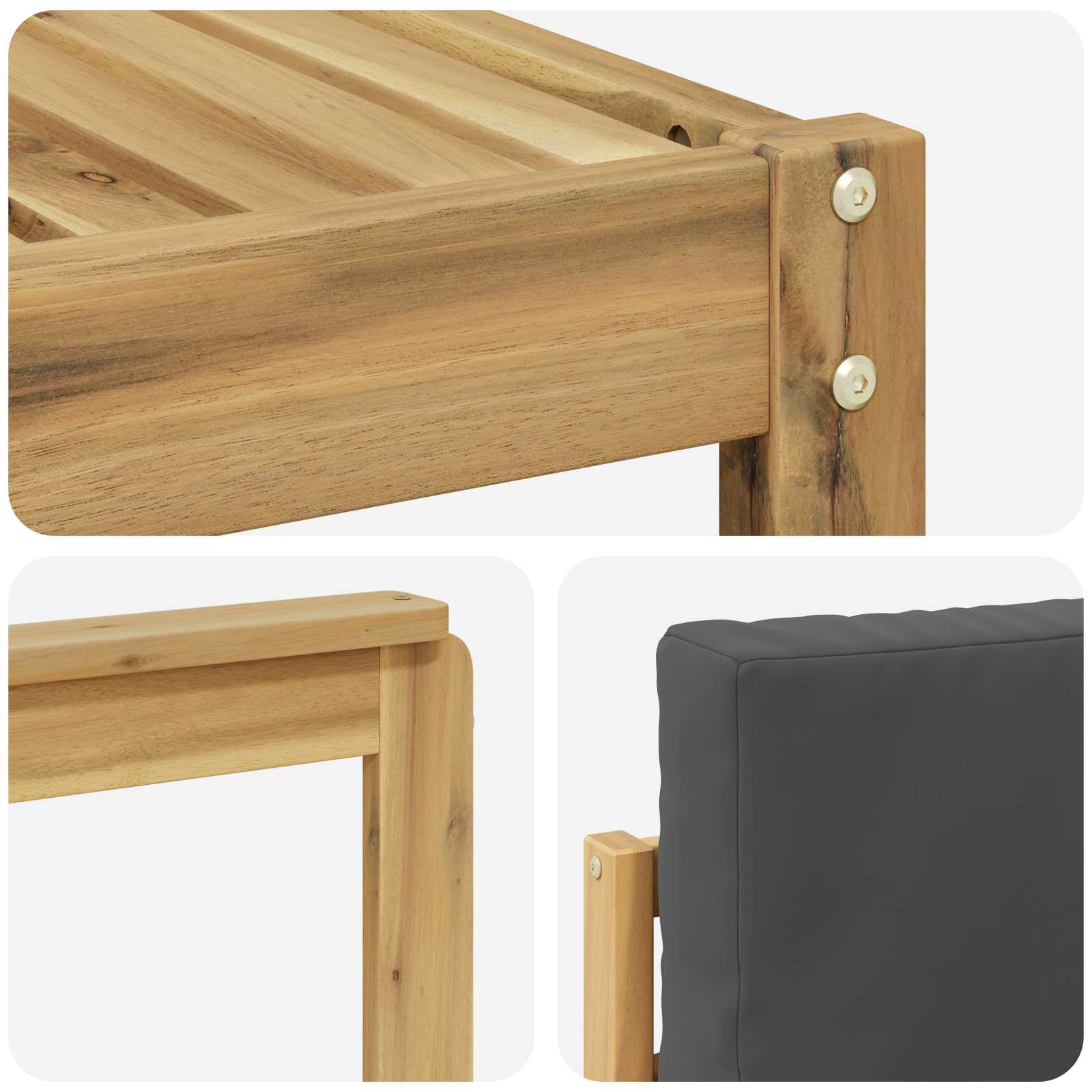 Set vanjskih sofa 10 pcs Bijela i antracit 59 x 59 x 37 cm