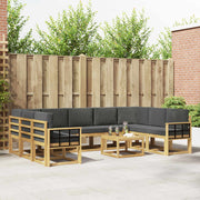 Set vanjskih sofa s jastukom 10 pcs