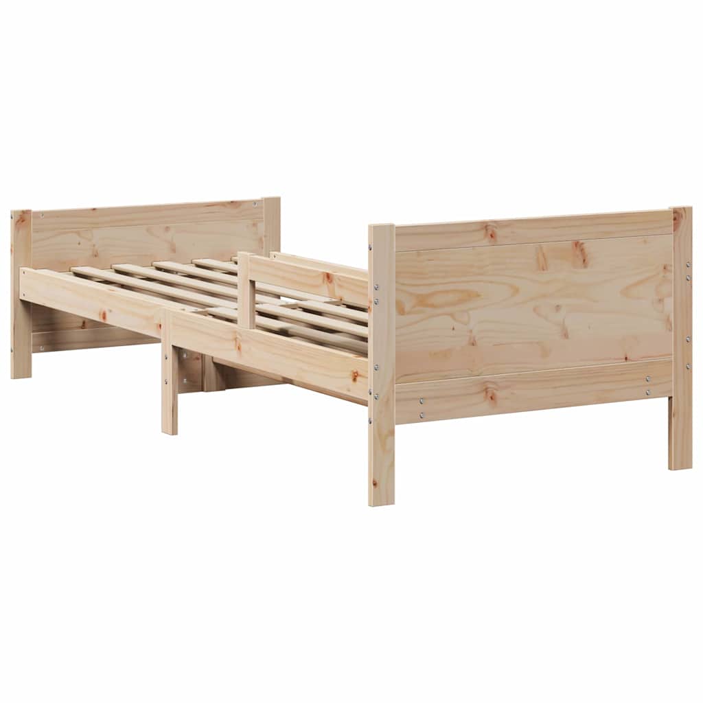 Krevetna konstrukcija Smeđa 80 x 200 cm Konstruirano drvo