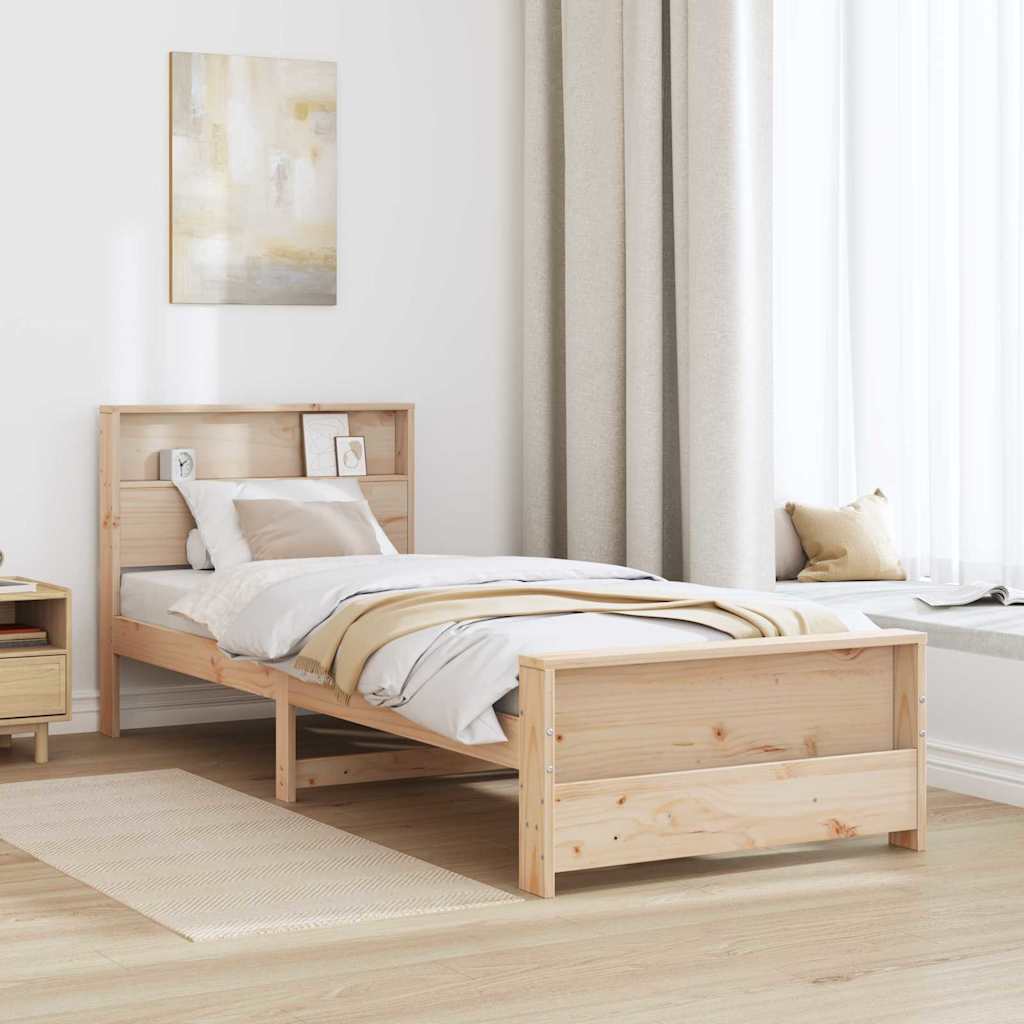 Krevetna konstrukcija Smeđa 90 x 200 cm Konstruirano drvo