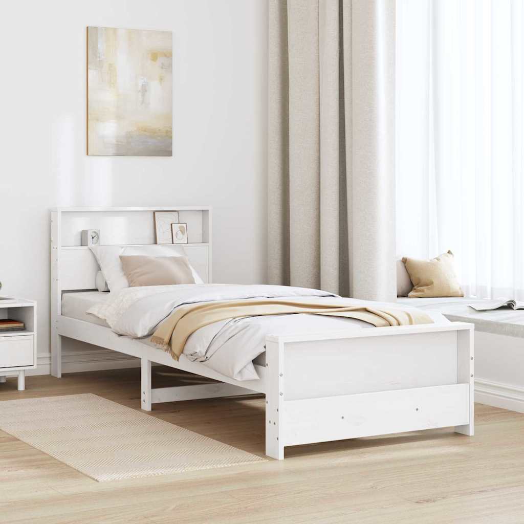 Krevetna konstrukcija Bijelo 90 x 200 cm Konstruirano drvo