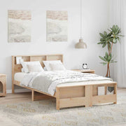 Krevetna konstrukcija Smeđa 135 x 190 cm Konstruirano drvo