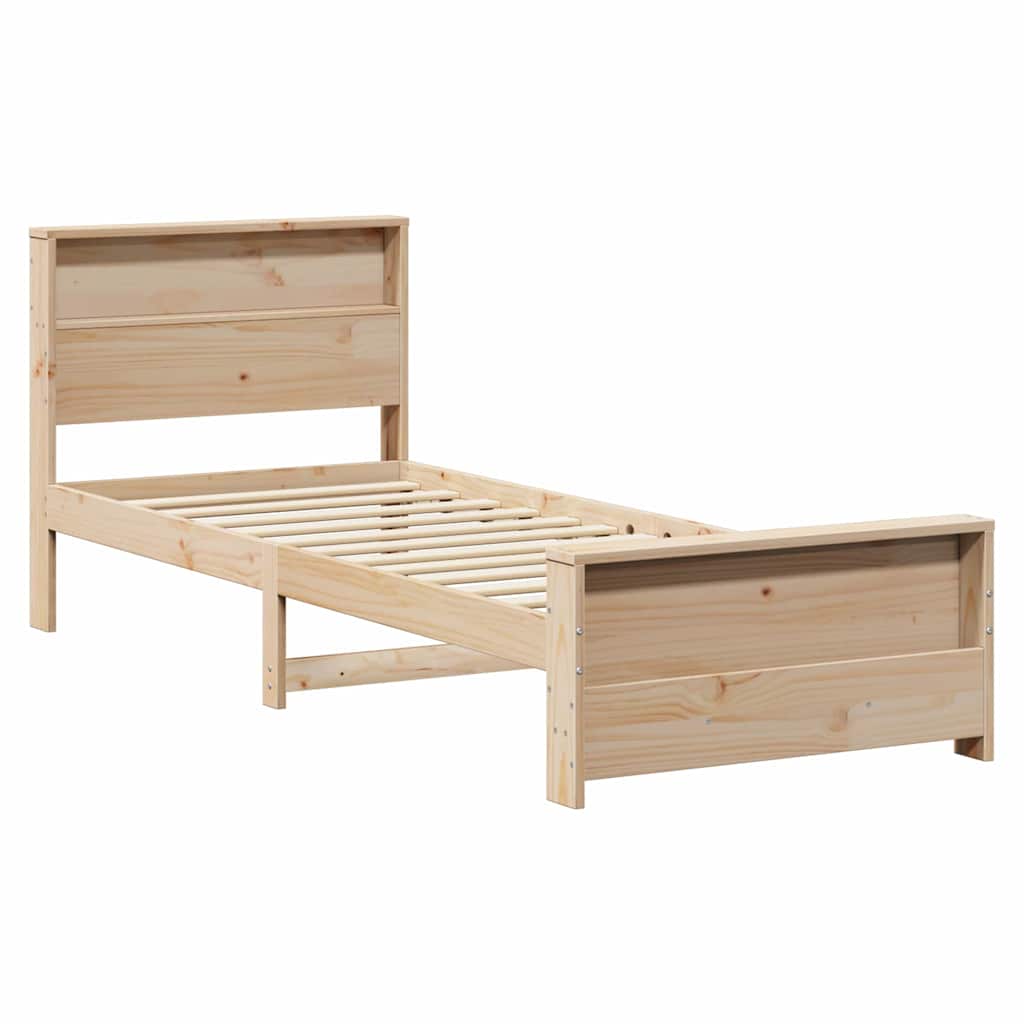 Krevetna konstrukcija Smeđa 75 x 190 cm Konstruirano drvo