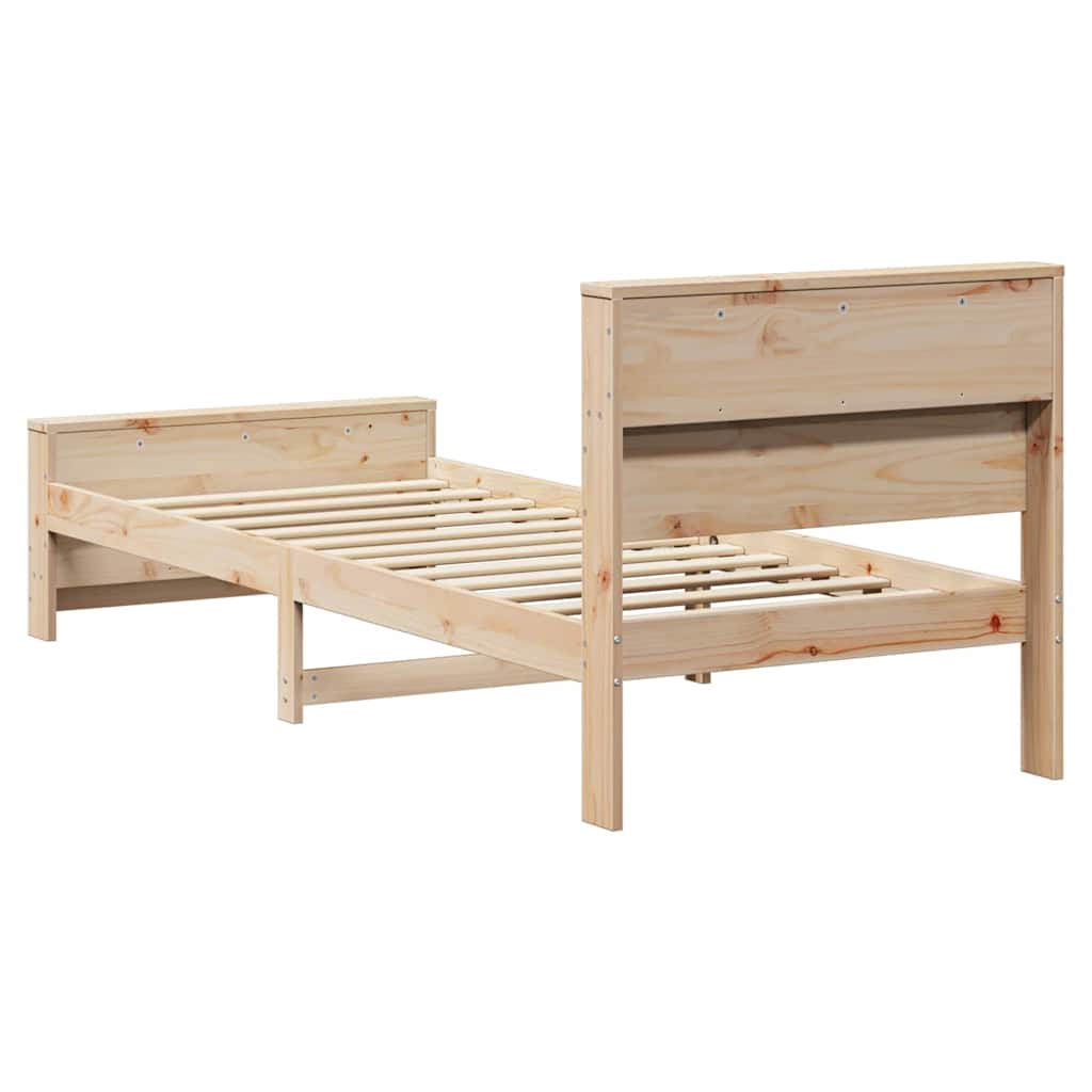 Krevetna konstrukcija Smeđa 75 x 190 cm Konstruirano drvo