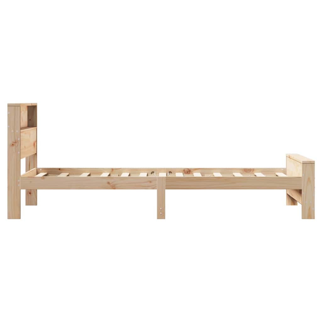 Krevetna konstrukcija Smeđa 75 x 190 cm Konstruirano drvo