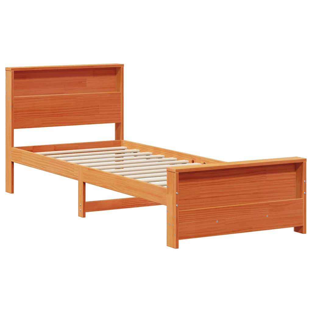 Krevetna konstrukcija Vosak smeđa 75 x 190 cm Konstruirano drvo