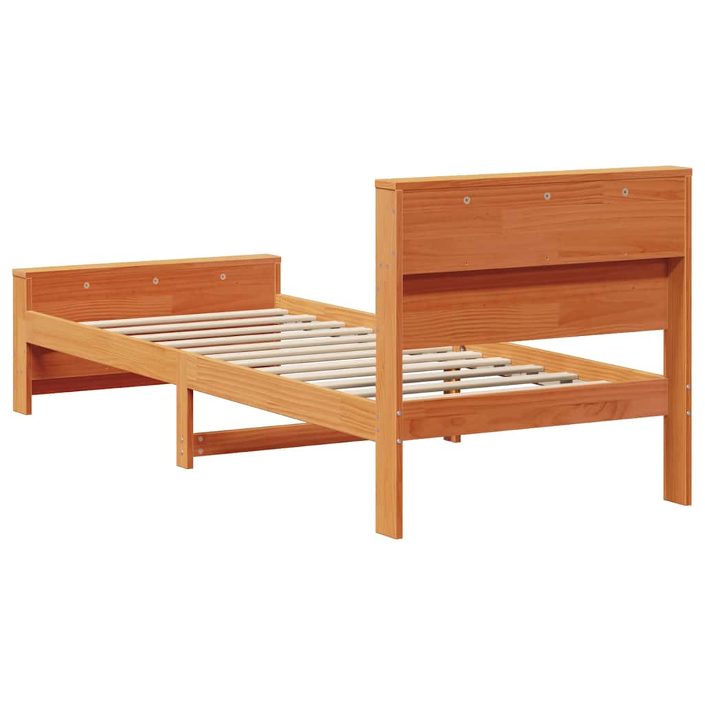 Krevetna konstrukcija Vosak smeđa 75 x 190 cm Konstruirano drvo