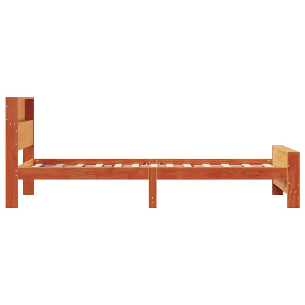 Krevetna konstrukcija Vosak smeđa 75 x 190 cm Konstruirano drvo