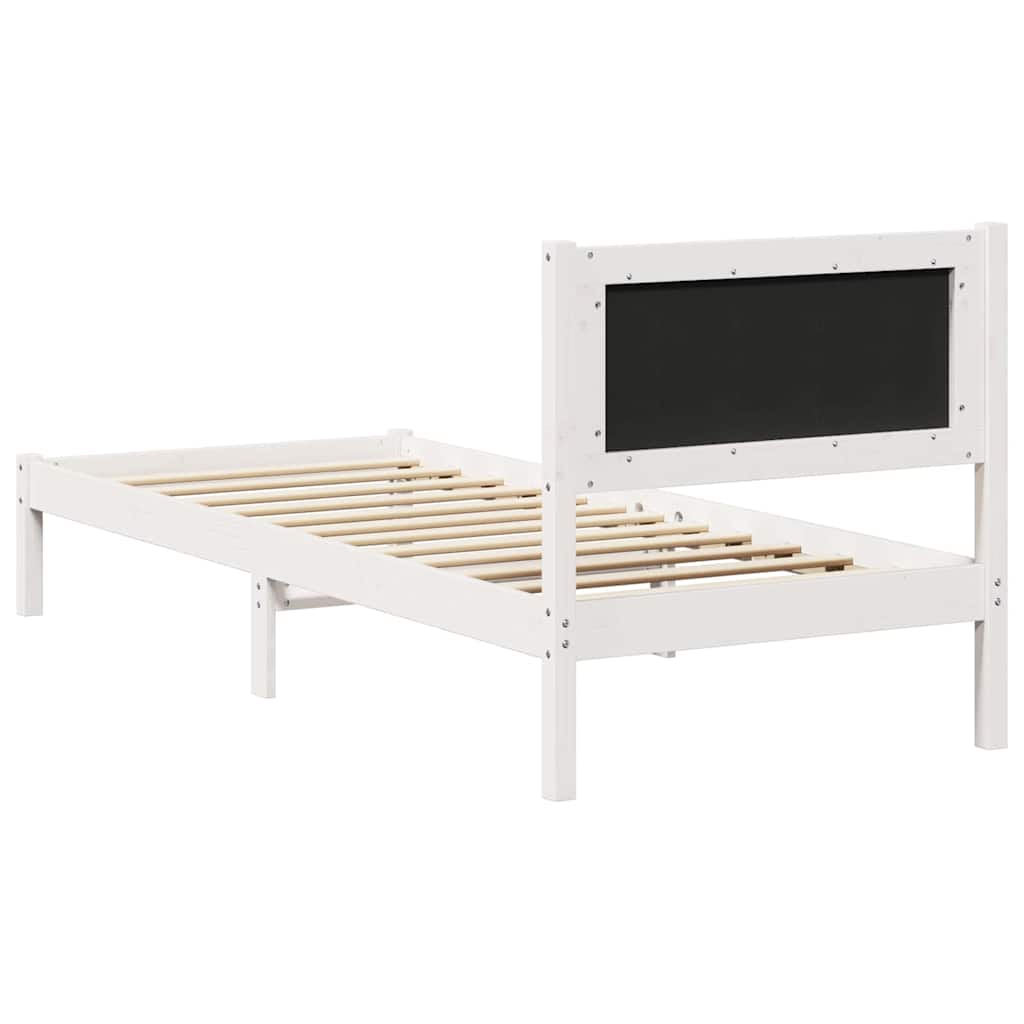 Krevetna konstrukcija s uzglavljem Svijetlo siva 80 x 190 cm