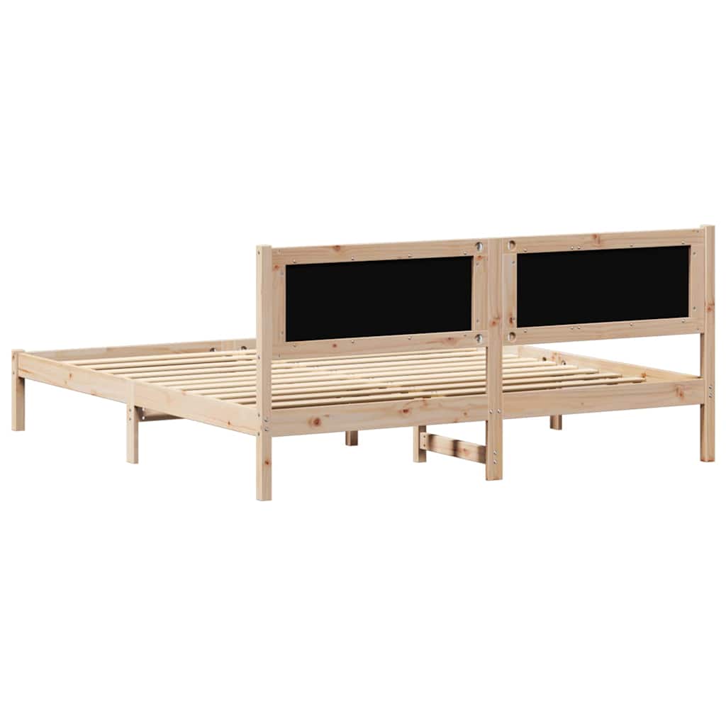 Krevetna konstrukcija s uzglavljem Svijetlo siva 160 x 200 cm