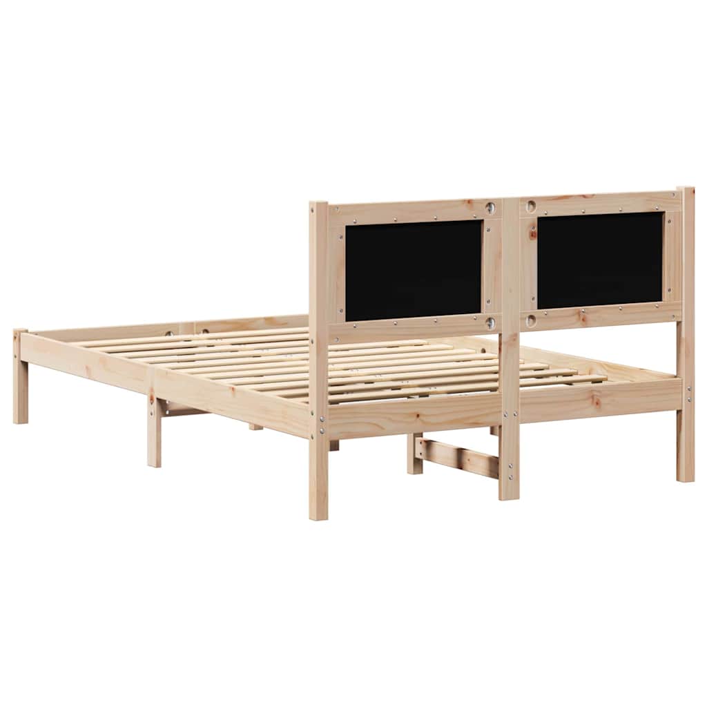 Krevetna konstrukcija s uzglavljem Tamno siva 120 x 190 cm