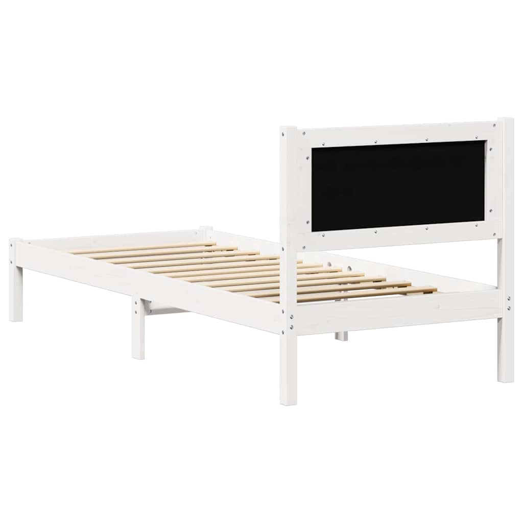 Krevetna konstrukcija s uzglavljem Svijetlo siva 75 x 190 cm