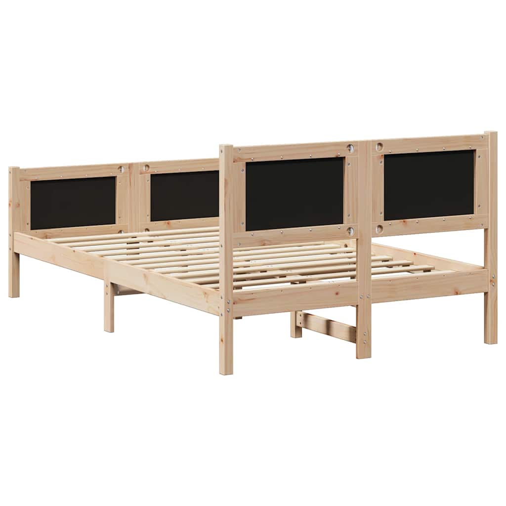 Krevetna konstrukcija s uzglavljem Crna 120 x 190 cm tkanina