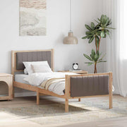 Okvir kreveta Smeđa i taupe 80 x 200 cm Masivna borovina