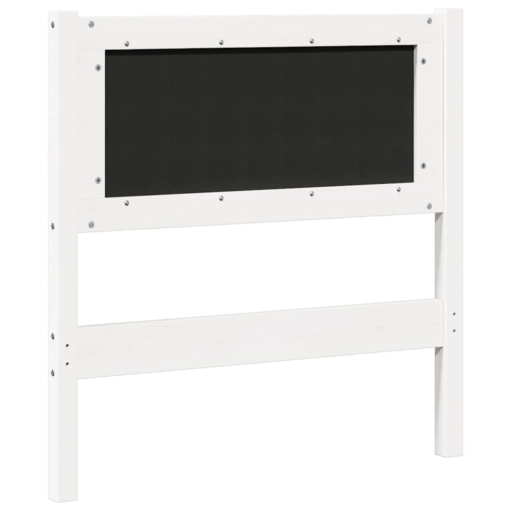 Uzglavlje Ostalo Bijelo 80 cm Masivna borovina