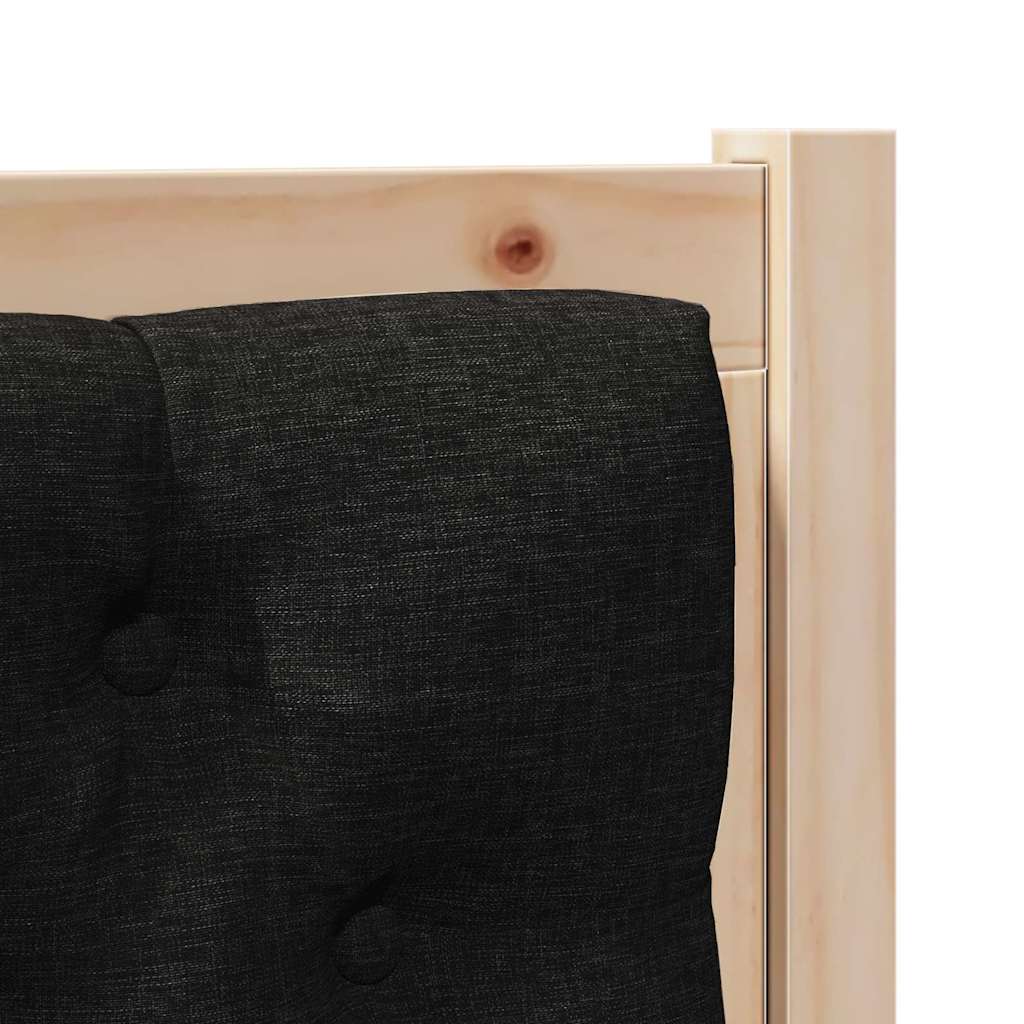 Uzglavlje Ostalo Smeđa i crna 90 cm Masivna borovina