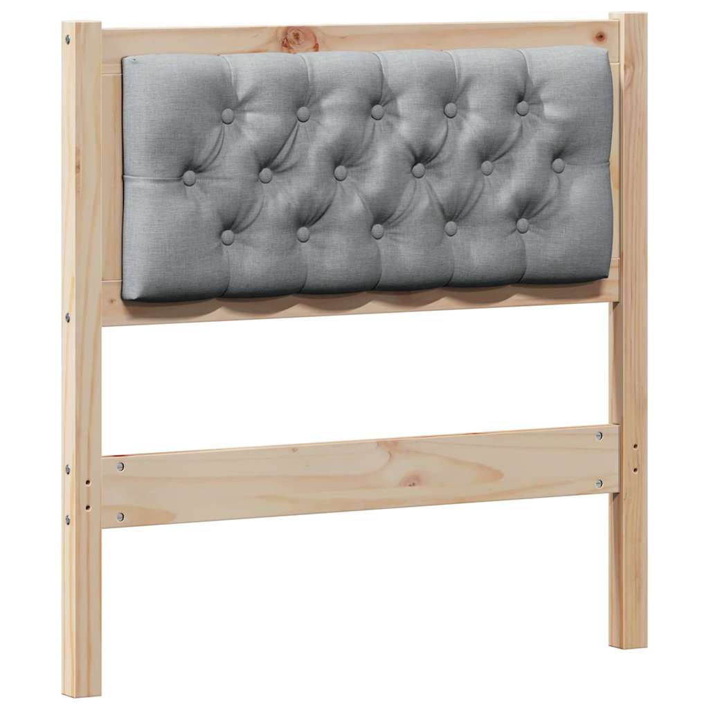 Uzglavlje Ostalo Smeđa i svijetlo siva 80 cm Masivna borovina