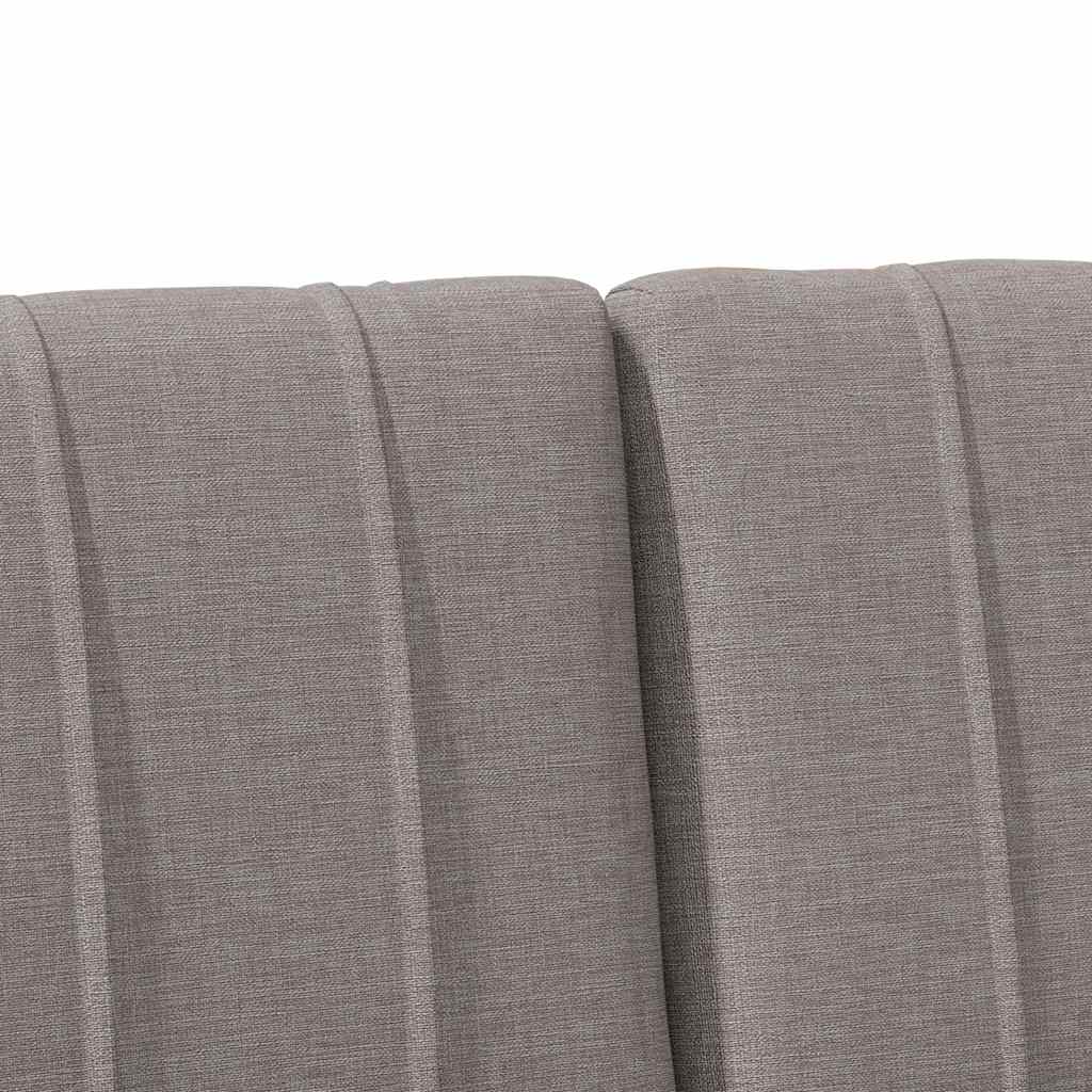 Tapecirani uzglavlje Sivo-smeđa 160 cm Čvrsto borovo drvo