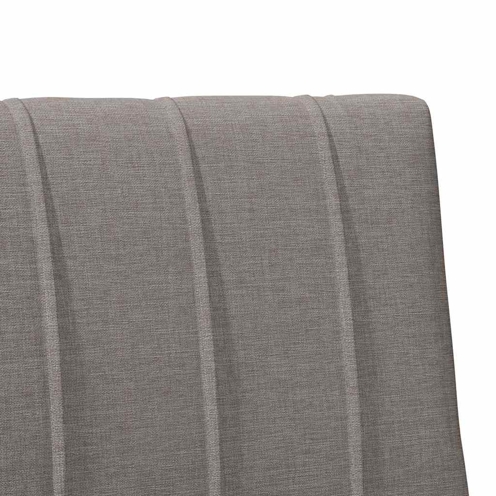 Tapecirani uzglavlje Sivo-smeđa 80 cm Čvrsto borovo drvo