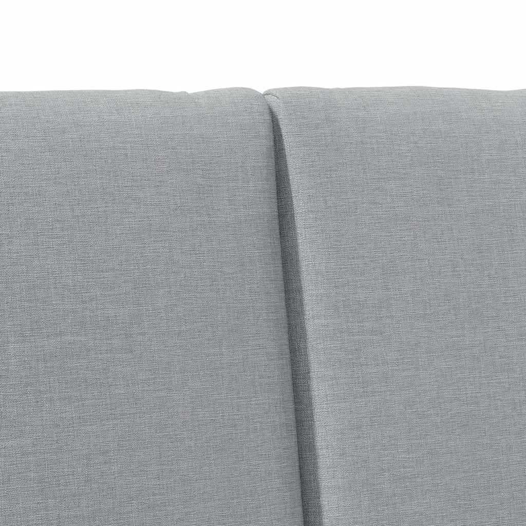 Tapecirani uzglavlje Svijetlo siva 150 cm Čvrsto borovo drvo