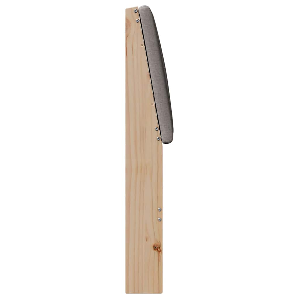 Tapecirani uzglavlje Sivo-smeđa 150 cm Čvrsto borovo drvo