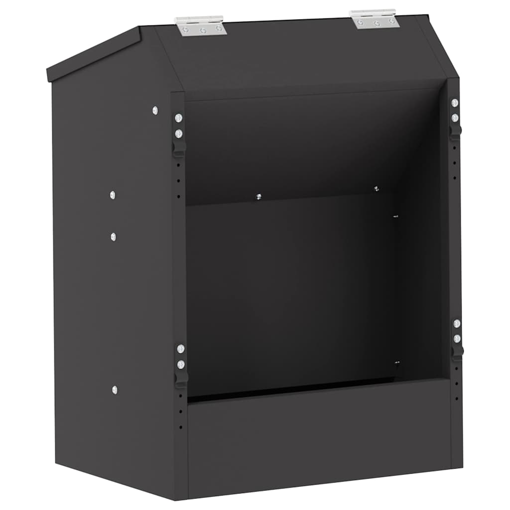 Hranilica za zečeve Crna 64.5 x 25.5 x 45.5 cm