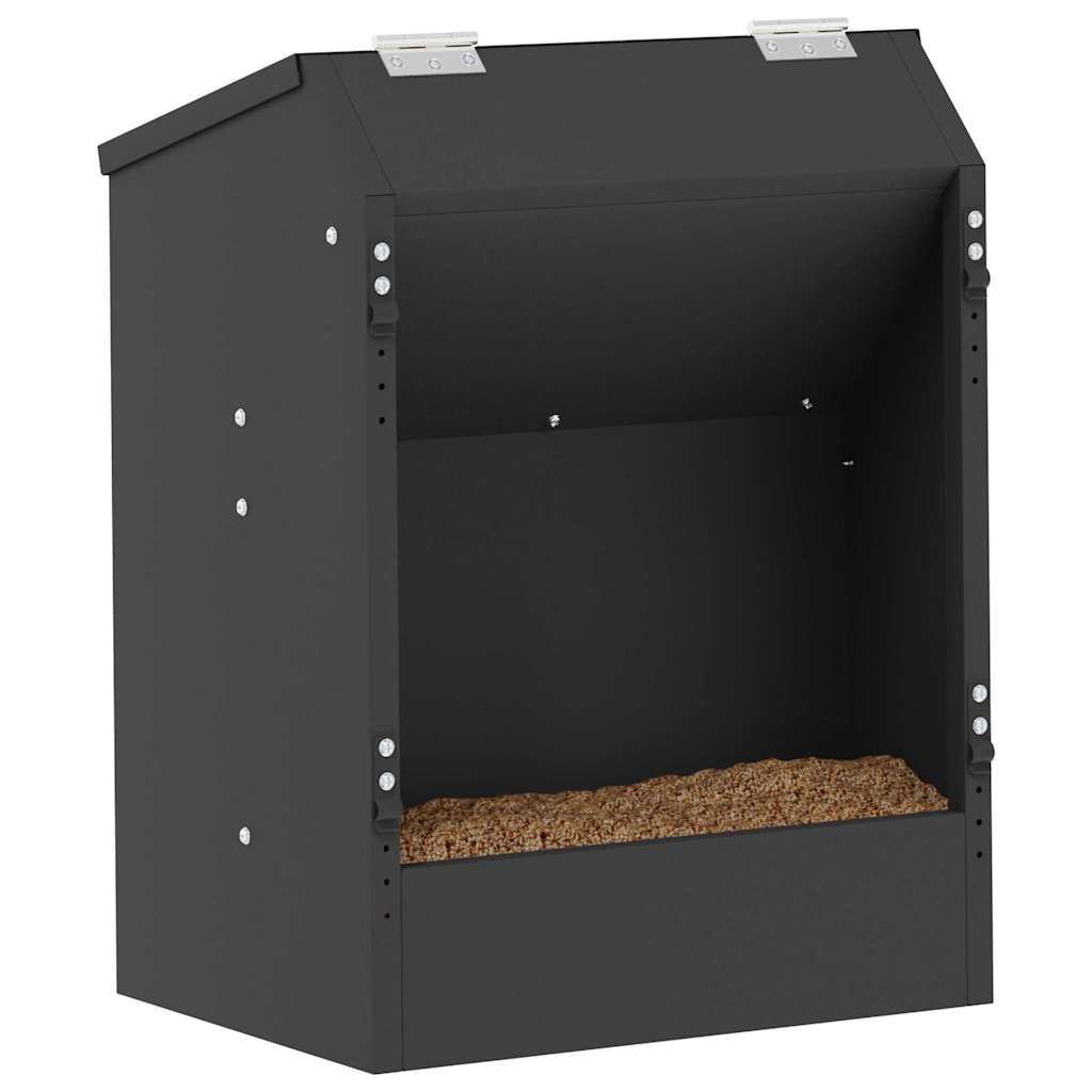 Hranilica za zečeve Crna 64.5 x 25.5 x 45.5 cm