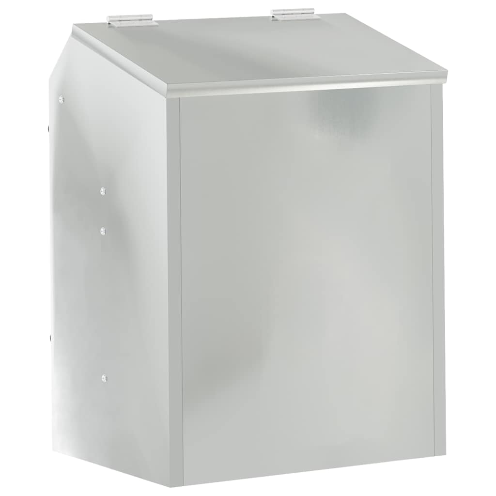 Hranilica za zečeve Srebrno 64.5 x 25.5 x 45.5 cm Cinkani čelik