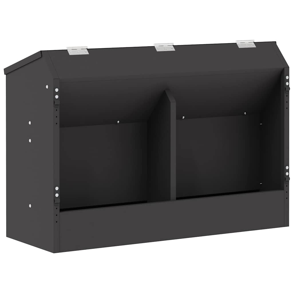 Hranilica za zečeve Crna 64.5 x 25.5 x 45.5 cm