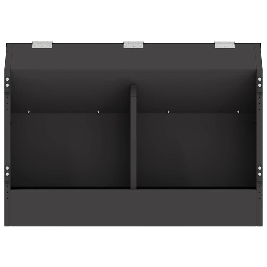 Hranilica za zečeve Crna 64.5 x 25.5 x 45.5 cm